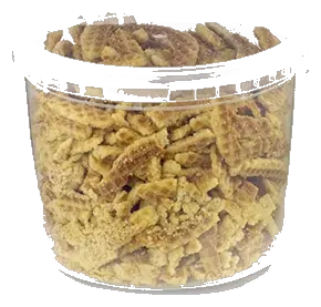 Emmer met stroopwafelkruimels